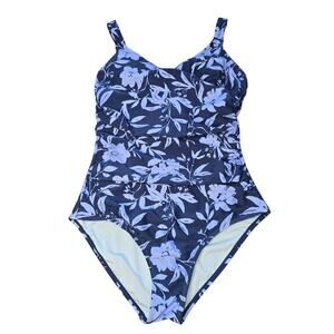 Cupshe Swimsuit Womens Large One Piece Tummy Control Ruched Lined Floral New